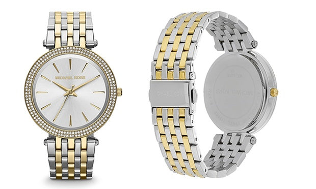 Buy Michael Kors Womens Quartz Stainless Steel Gold Two-tone Bracelet 39mm Watch - Mk3215 in Pakistan