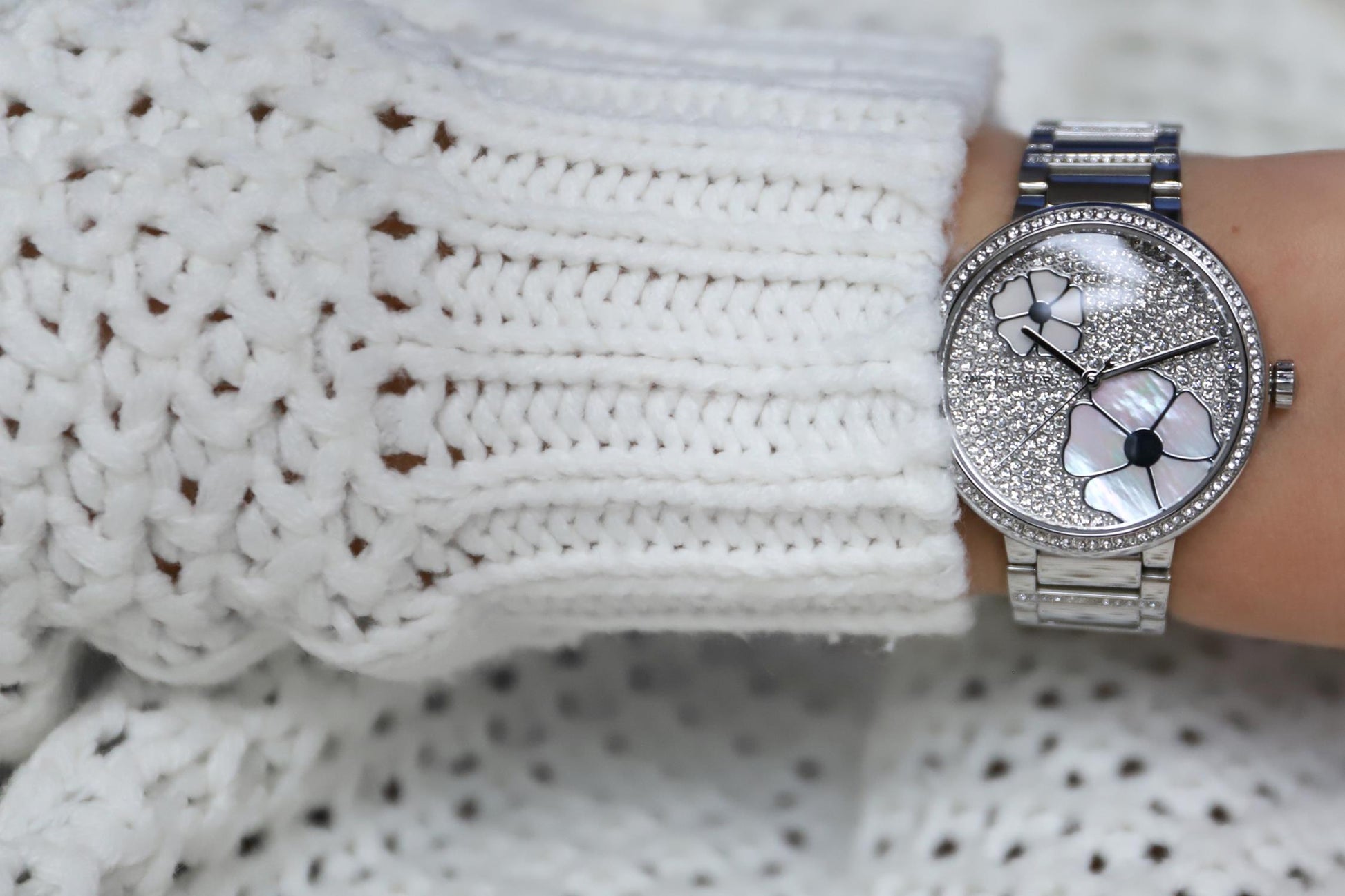 Buy Michael Kors Women's Courtney Analog Display Analog Quartz Silver Watch - Mk3835 in Pakistan