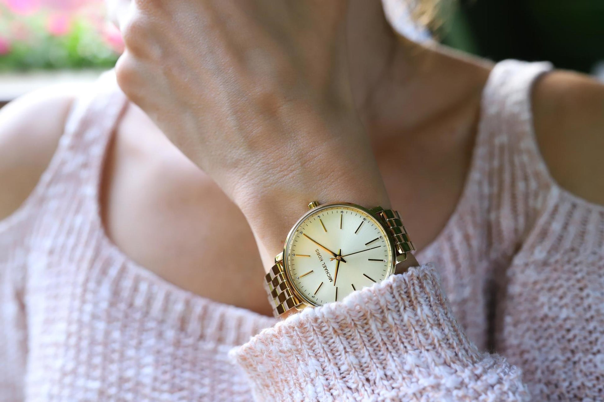 Buy Michael Kors Pyper Gold Dial Gold Stainless Steel Strap Women's Watch Gold - Mk3898 in Pakistan