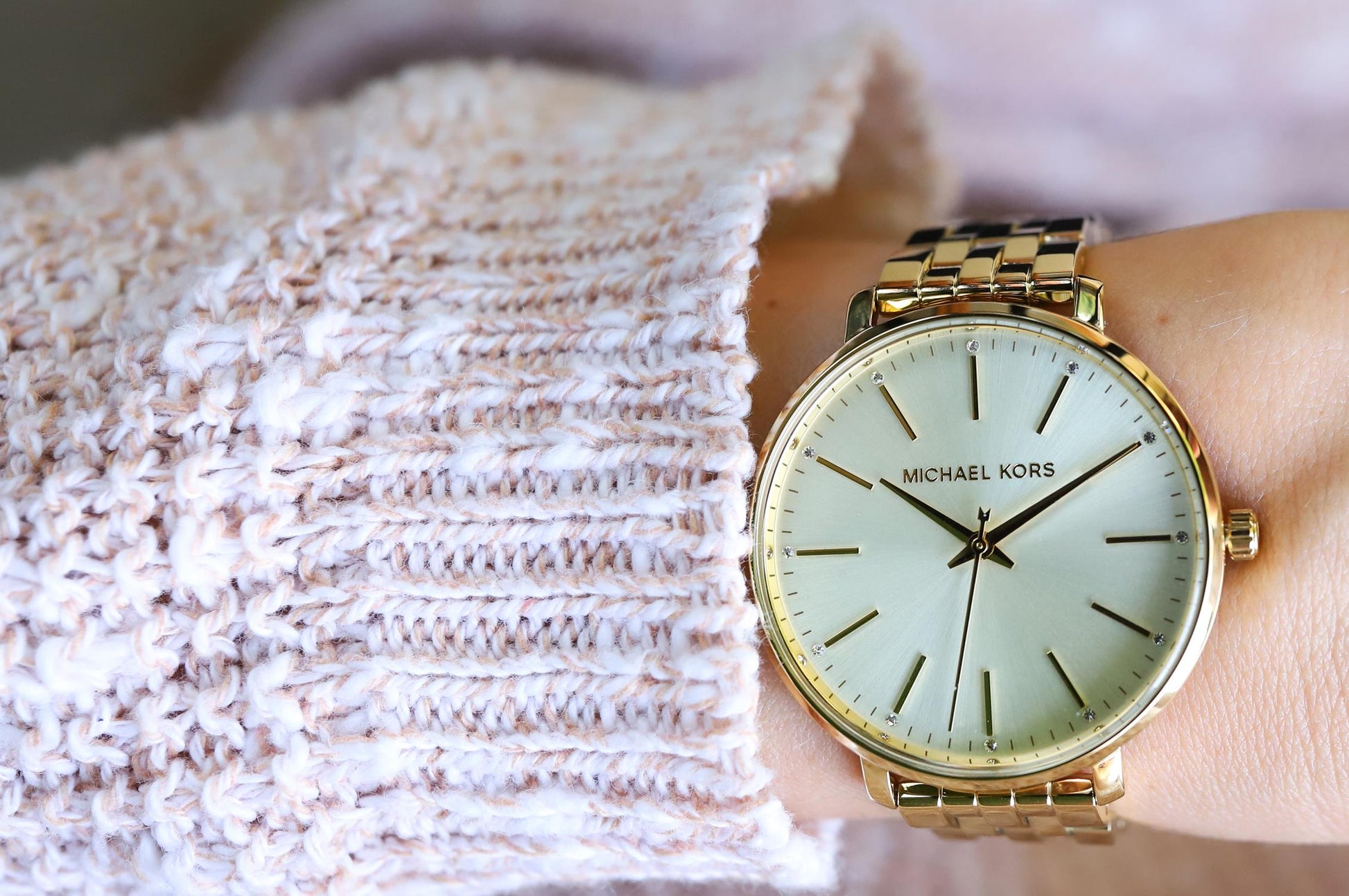 Buy Michael Kors Pyper Gold Dial Gold Stainless Steel Strap Women's Watch Gold - Mk3898 in Pakistan