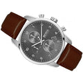 Buy Hugo Boss Mens Quartz Brown Leather Strap Grey Dial 44mm Watch - 1513787 in Pakistan