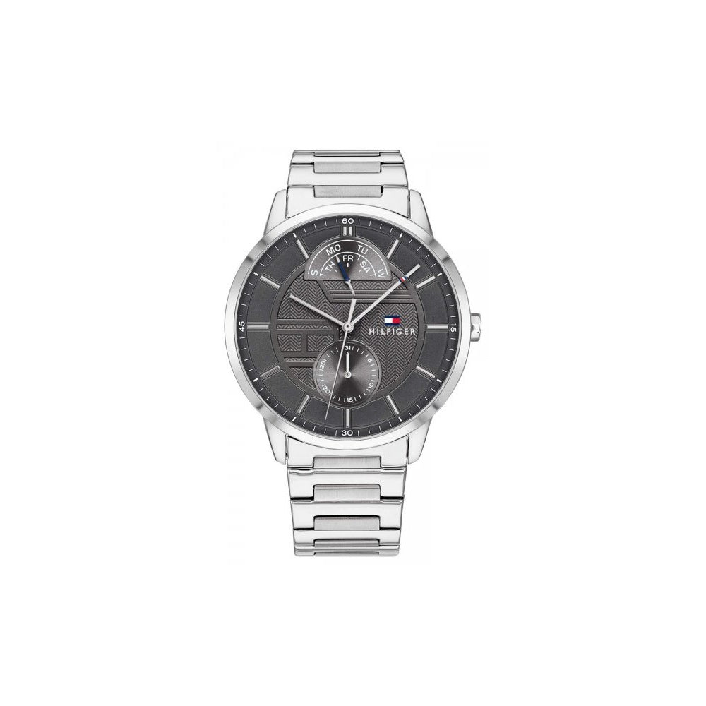 Buy Tommy Hilfiger Mens Quartz Stainless Steel Grey Dial 44mm Watch - 1791608 in Pakistan