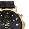 Buy Tommy Hilfiger Mens Quartz Leather Strap Black Dial 44mm Watch - 1710417 in Pakistan