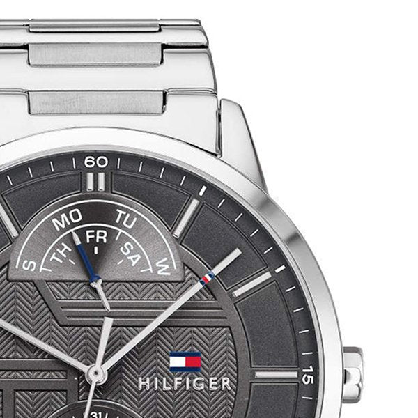 Buy Tommy Hilfiger Mens Quartz Stainless Steel Grey Dial 44mm Watch - 1791608 in Pakistan