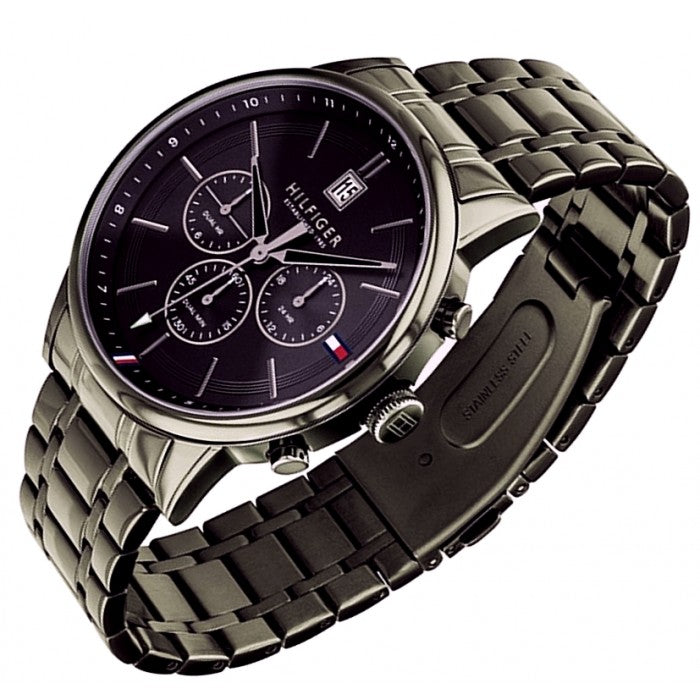 Buy Tommy Hilfiger Mens Quartz Stainless Steel Black Dial 44mm Watch - 1791634 in Pakistan