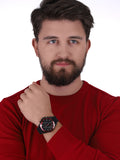 Buy Tommy Hilfiger Mens Quartz Silicone Strap Black Dial 45mm Watch - 1791793 in Pakistan