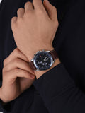 Buy Tommy Hilfiger Mens Quartz Leather Strap Blue Dial 44mm Watch - 1791837 in Pakistan
