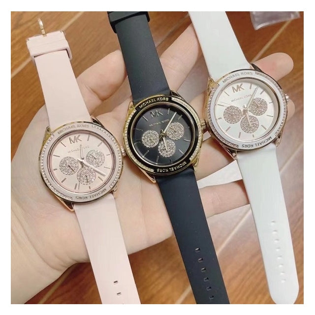 Buy Michael Kors Womens Quartz Silicone Strap Pink Dial 40mm Watch - Mk6946 in Pakistan