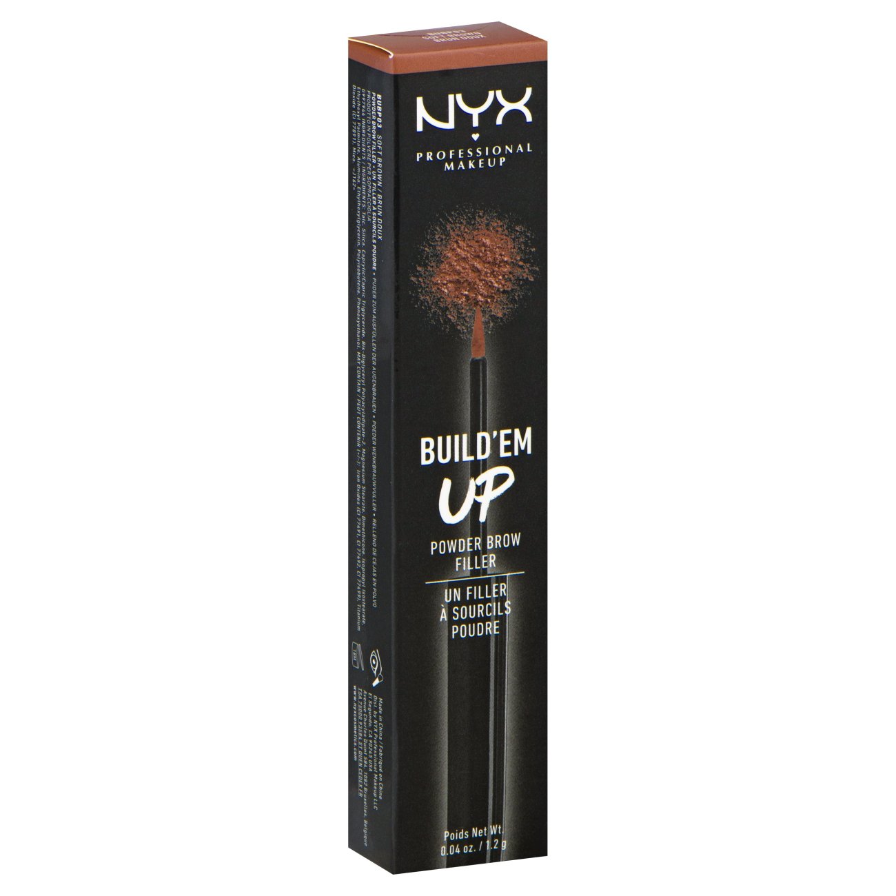 Buy NYX Build Em Up Brow Powder - Soft Brown in Pakistan