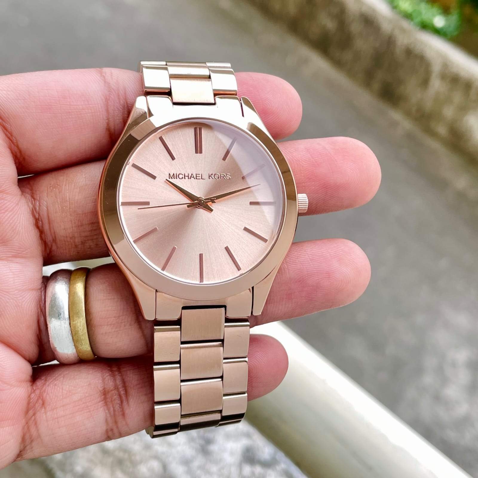Buy Michael Kors Women’s Quartz Stainless Steel Rose Gold Dial 33mm Watch - MK3513 in Pakistan