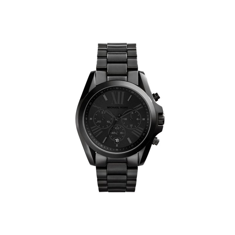 Buy Michael Kors Unisex Chronograph Quartz Bradshaw Black Stainless Steel Black Dial 42mm Watch - Mk5550 in Pakistan