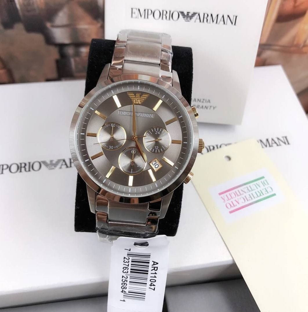 Buy Emporio Armani Men's Quartz Stainless Steel 43mm Watch AR11047 in Pakistan