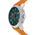 Buy Men's Chronograph Quartz Grant Brown Leather Strap Green Dial 44Mm Watch in Pakistan
