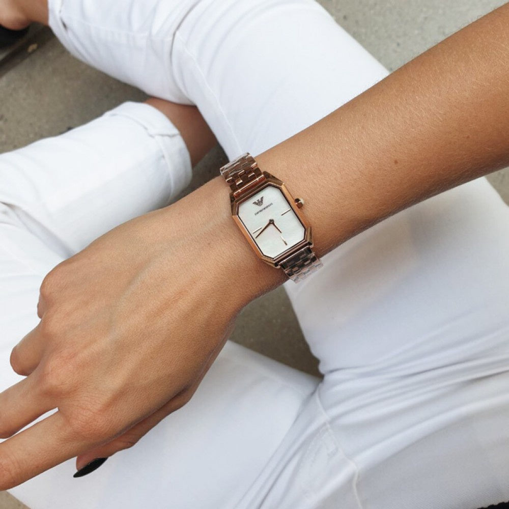 Buy Emporio Armani Womens Analog Stainless Steel Mother Of Pearl Dial 36mm Watch - Ar11147 in Pakistan