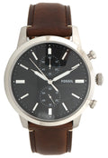 Buy Men's Chronograph Quartz Townsman Brown Leather Strap Black Dial 44Mm Watch in Pakistan