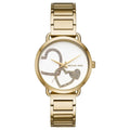 Buy Michael Kors Portia Gold Hearts White Dial Gold Stainless Steel Strap Womens Watch - MK3824 in Pakistan