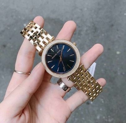 Buy Michael Kors Womens Quartz Darci Gold Stainless Steel Blue Dial 39mm Watch - Mk3406 in Pakistan