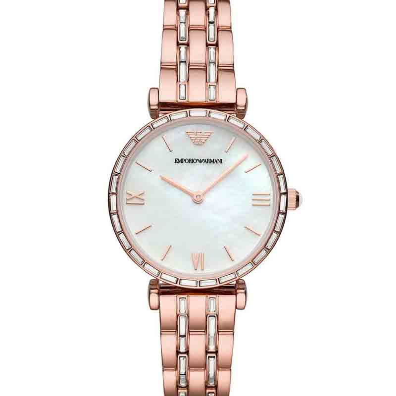 Buy Emporio Armani Womens Analog Stainless Steel Mother Of Pearl Dial 32mm Watch - Ar11294 in Pakistan