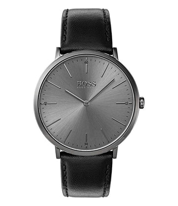 Buy Hugo Boss Mens Quartz Black Leather Strap Grey Dial 40mm Watch - 1513540 in Pakistan