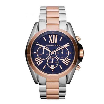Buy Michael Kors Womens Chronograph Quartz Stainless Steel Blue Dial 43mm Watch - Mk5606 in Pakistan