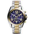 Buy Michael Kors Womens Chronograph Quartz Bradshaw Two Tone Stainless Steel Blue Dial 43mm Watch - Mk5976 in Pakistan
