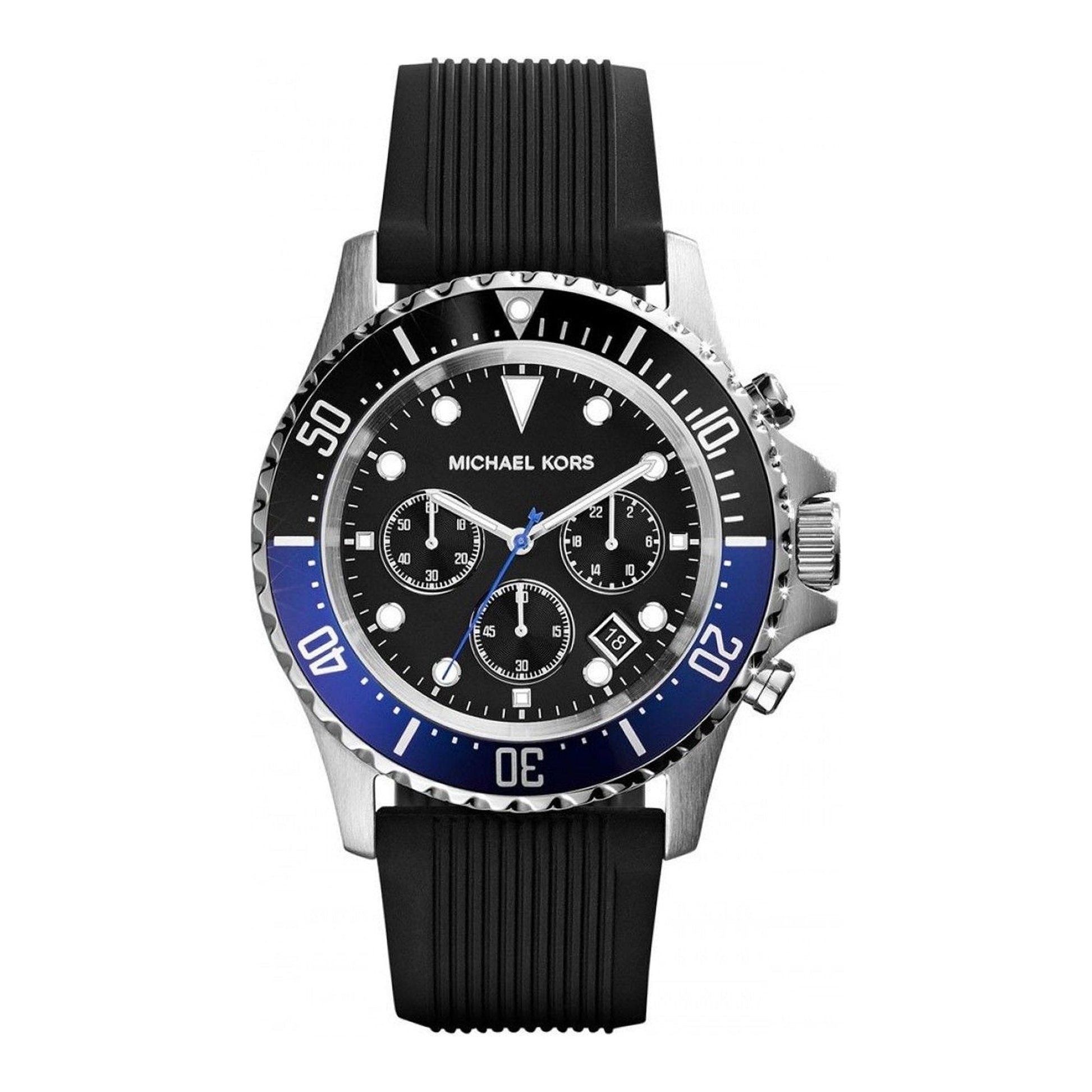 Buy Michael Kors Mens Quartz Black Silicone Strap Black Dial 45mm Watch - Mk8365 in Pakistan