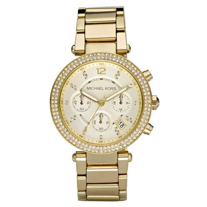 Buy Michael Kors Womens Quartz Stainless Steel Champagne Dial 39mm Watch - Mk5354 in Pakistan