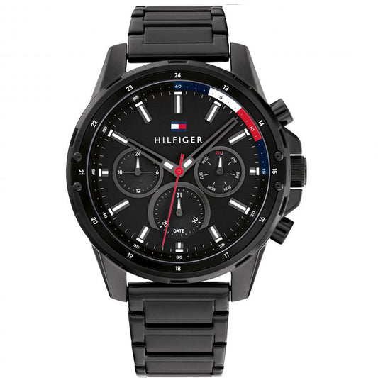 Buy Tommy Hilfiger Mens Quartz Black Stainless Steel Black Dial 44mm Watch - 1791935 in Pakistan