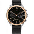 Buy Tommy Hilfiger Quartz Leather Strap Black Dial 44mm Watch for Men - 1791786 in Pakistan