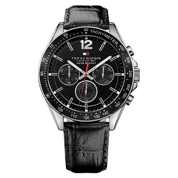 Buy Tommy Hilfiger Quartz Leather Strap Black Dial 46mm Watch for Men - 1791117 in Pakistan