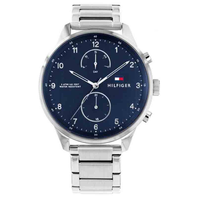 Buy Tommy Hilfiger Mens Quartz Stainless Steel Blue Dial 44mm Watch - 1791575 in Pakistan
