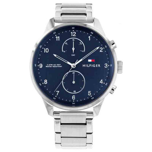 Buy Tommy Hilfiger Mens Quartz Stainless Steel Blue Dial 44mm Watch - 1791575 in Pakistan