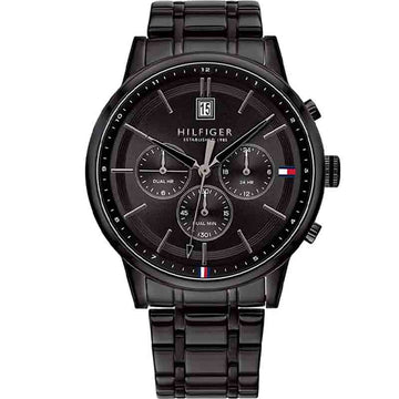 Buy Tommy Hilfiger Mens Quartz Stainless Steel Black Dial 44mm Watch - 1791695 in Pakistan