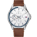 Buy Tommy Hilfiger Quartz Leather Strap White Dial 44mm for Men Watch - 1791614 in Pakistan