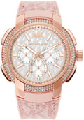 Buy Michael Kors Womens Quartz Sidney Pink Silicone Strap White Dial 42mm Watch - Mk7222 in Pakistan