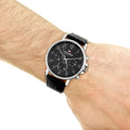 Buy Tommy Hilfiger Quartz Leather Strap Black Dial 46mm Watch for Men - 1710381 in Pakistan