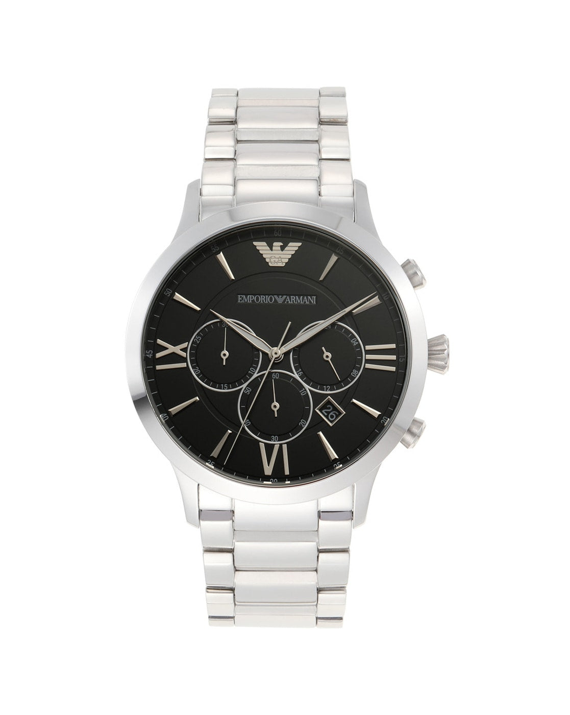 Buy Emporio Armani Men's Chronograph Stainless Steel Black Dial 44mm Watch AR11208 in Pakistan
