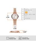 Buy Emporio Armani Women's Quartz Rose Gold Stainless Steel Silver Dial 32mm Watch AR11446 in Pakistan