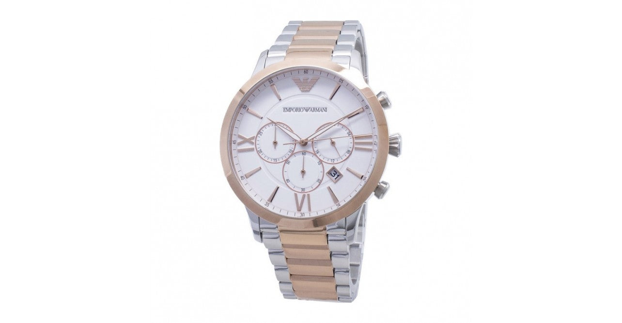 Buy Emporio Armani Men's Chronograph Quartz Stainless Steel White Dial 44mm Watch AR11209 in Pakistan