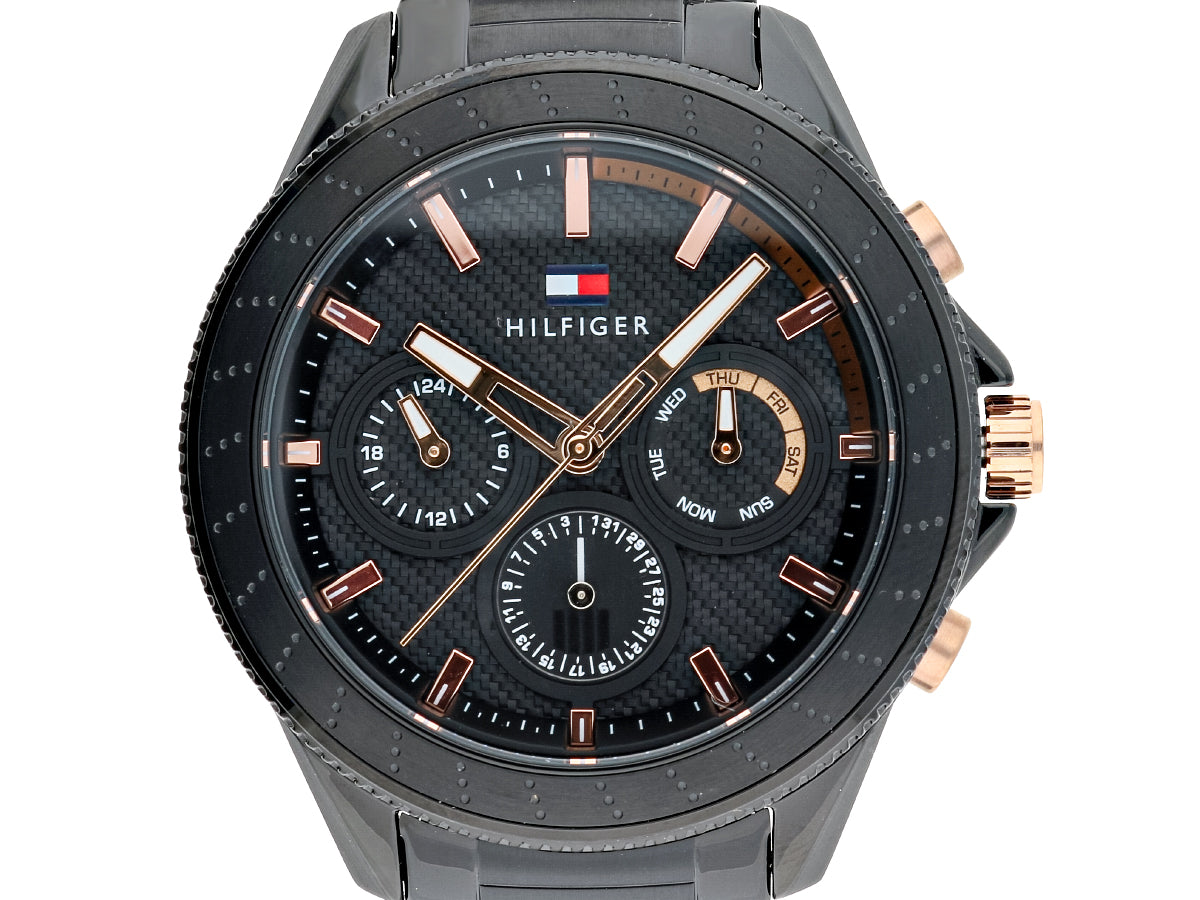 Buy Tommy Hilfiger Quartz Black Stainless Steel Black Dial 44mm Watch for Men - 1791858 in Pakistan