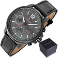 Buy Tommy Hilfiger Quartz Black Leather Strap Grey Dial 46mm Watch for Men - 1791533 in Pakistan
