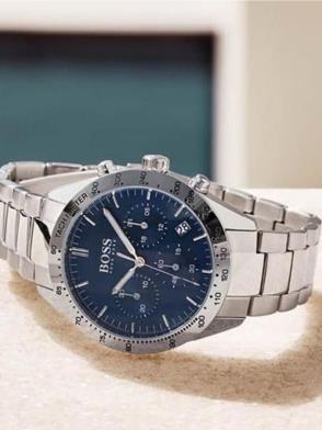 Buy Hugo Boss Mens Chronograph Quartz Talent Stainless Steel Blue Dial 42mm Watch - 1513582 in Pakistan