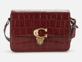 Buy Coach Studio Croc Embossed Bag Medium - Wine in Pakistan