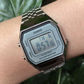 Buy Casio Silver Stainless Steel Ladies Digital Vintage Watch - LA-680WA-7D in Pakistan
