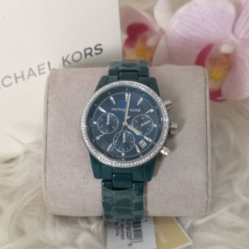 Buy Michael Kors Womens Quartz Blue Stainless Steel Blue Dial 37mm Watch - Mk6722 in Pakistan