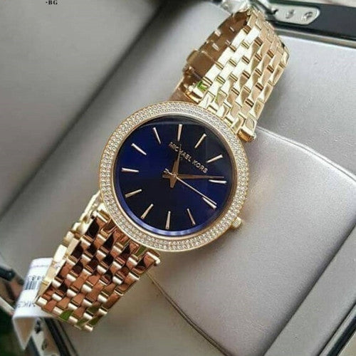 Buy Michael Kors Womens Quartz Darci Gold Stainless Steel Blue Dial 39mm Watch - Mk3406 in Pakistan