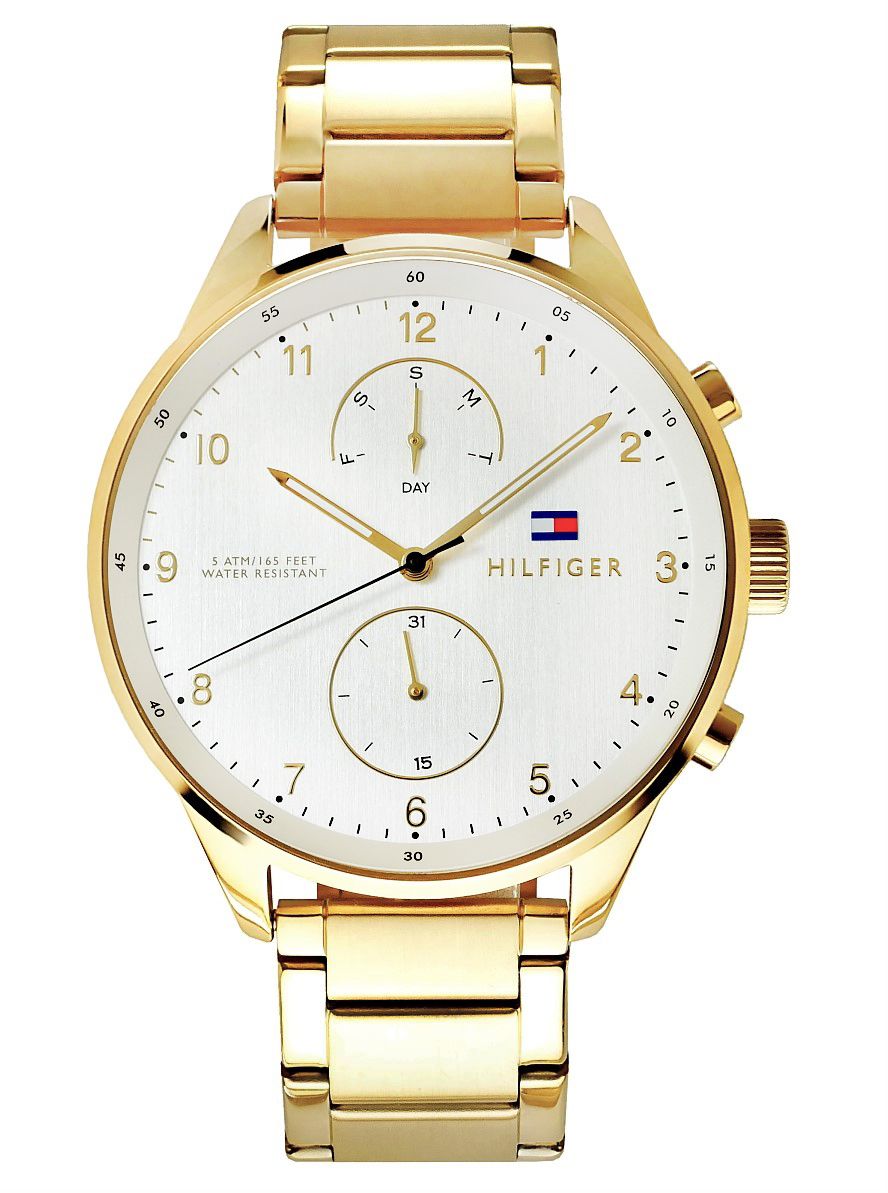 Buy Tommy Hilfiger Mens Quartz Stainless Steel Silver Dial 44mm Watch - 1791576 in Pakistan