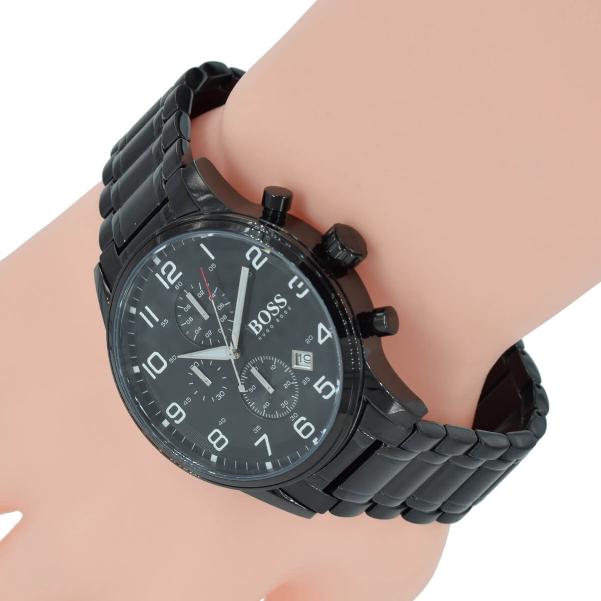 Buy Hugo Boss Chronograph Quartz Stainless Steel Black Watch for Men - 1513180 in Pakistan