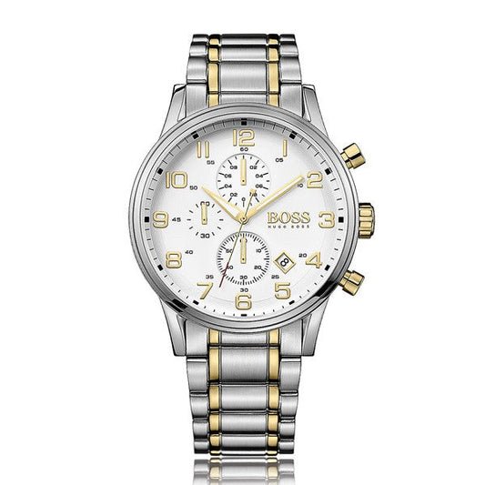 Buy Hugo Boss Mens Quartz Stainless Steel White Dial 44mm Watch - 1513236 in Pakistan