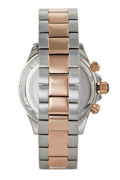 Buy Hugo Boss Mens Ikon Two-tone Rose Gold Silver Strap Grey Dial Watch - 1513339 in Pakistan